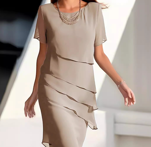 LD | Eenkleurige mouwloze mini jurk