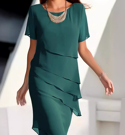 LD | Eenkleurige mouwloze mini jurk