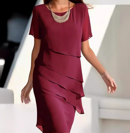 LD | Eenkleurige mouwloze mini jurk