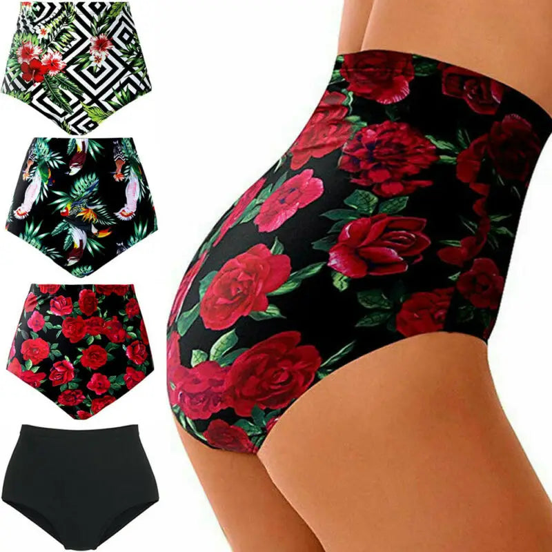 Noelia® | Summer High Waist Bikini Briefs Swimwear