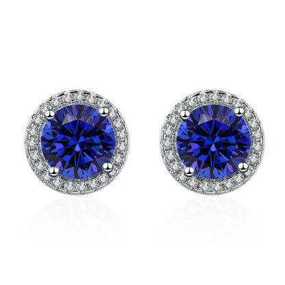 L��cia Celestine White Gold Earrings