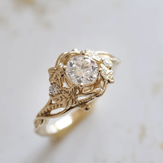 Zirconia Gold Birdwatcher Ring