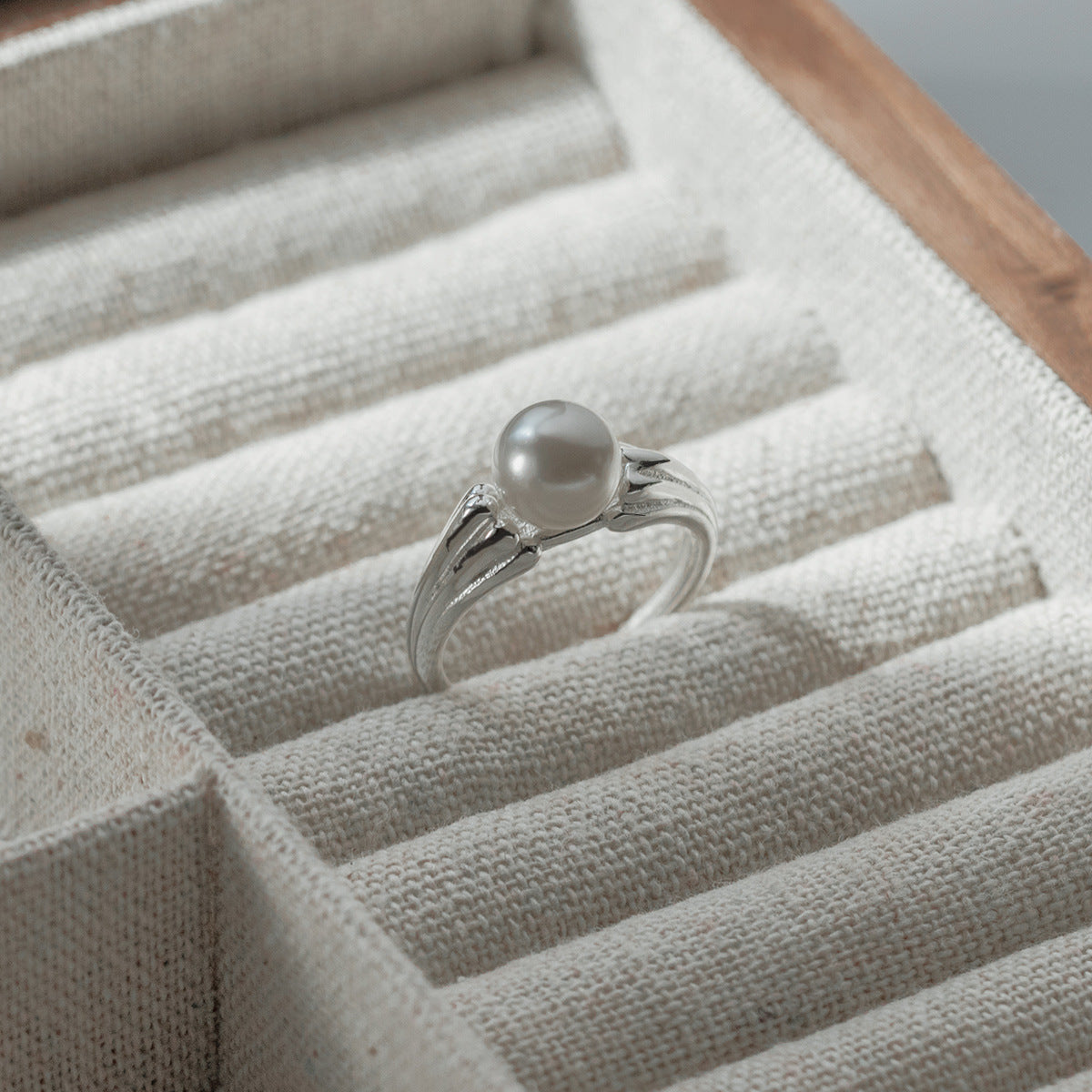 Prachtige Parel Ring met unieke stijl