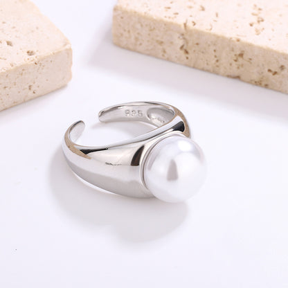 Prachtige Parel Ring met unieke stijl