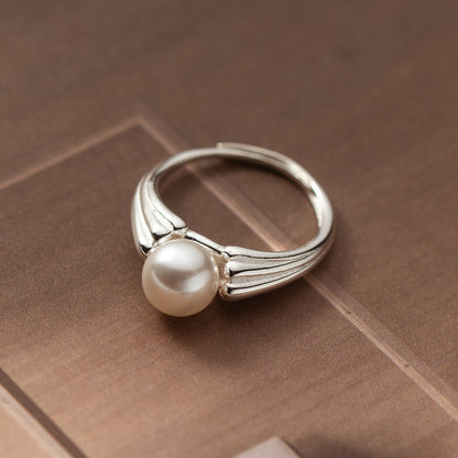 Prachtige Parel Ring met unieke stijl