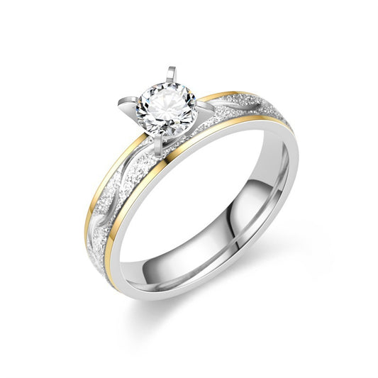 Fine Gold & Silver Crystal Ring
