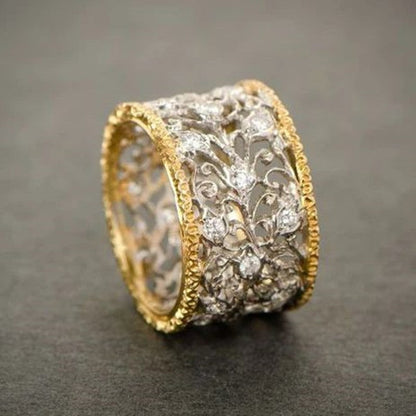 Elegant Dualtone Grace Ring