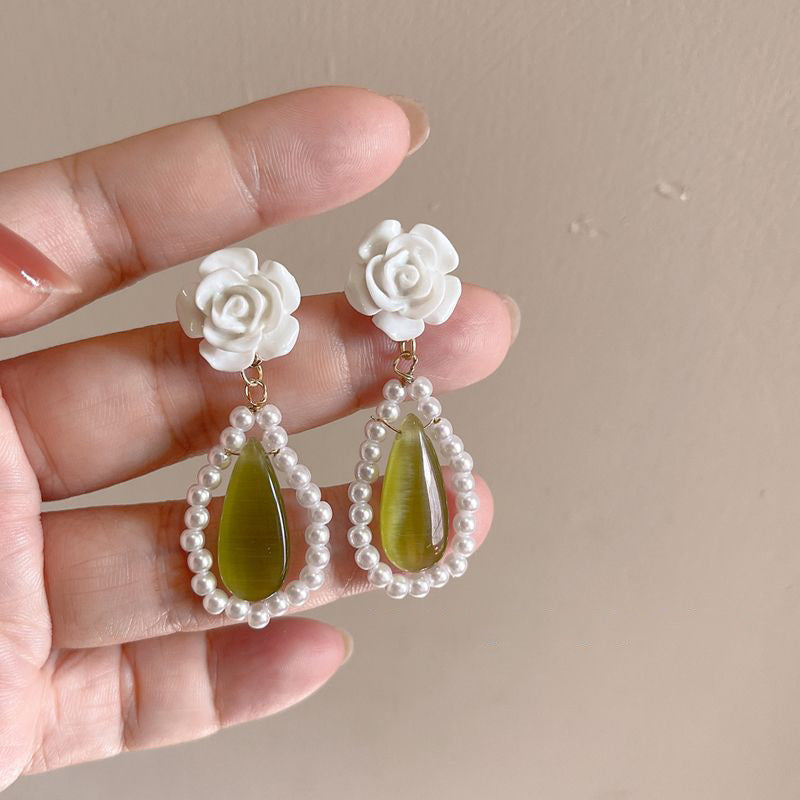 Prachtige Parel Oorbel met unieke stijl