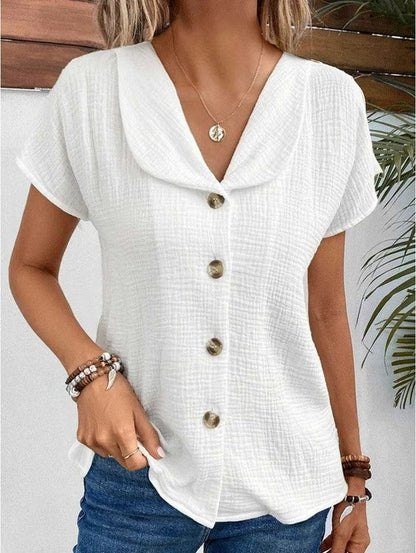 LD | Elegante en stijlvolle button-down blouse met kraag