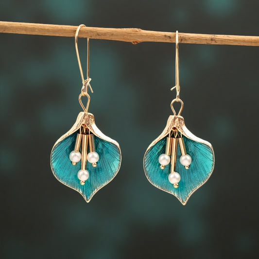 Prachtige Parel Oorbel met unieke stijl