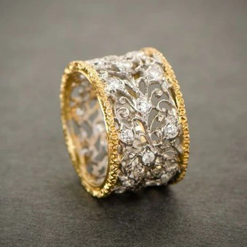 Elegant Dualtone Grace Ring