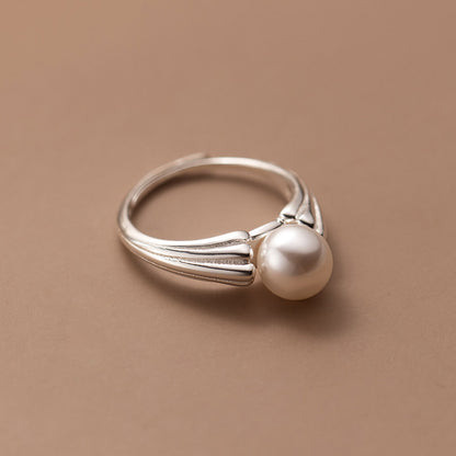 Prachtige Parel Ring met unieke stijl