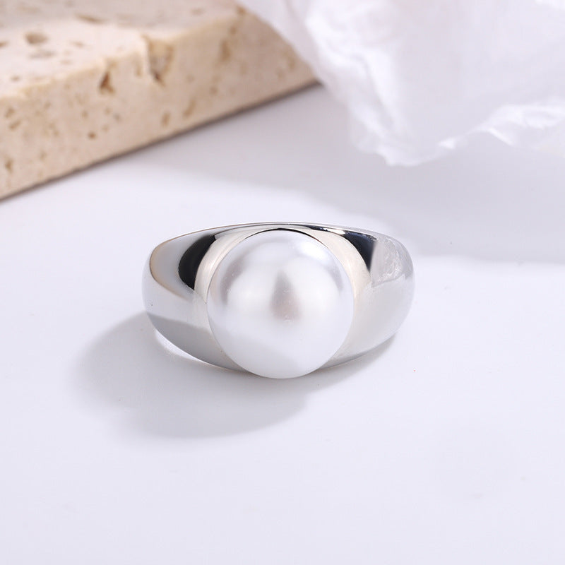 Prachtige Parel Ring met unieke stijl