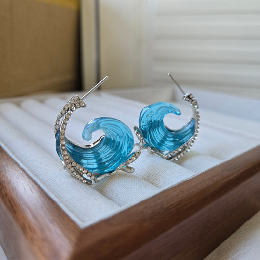Ocean Wave Earrings