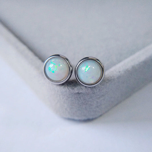 Opal Stud Earrings