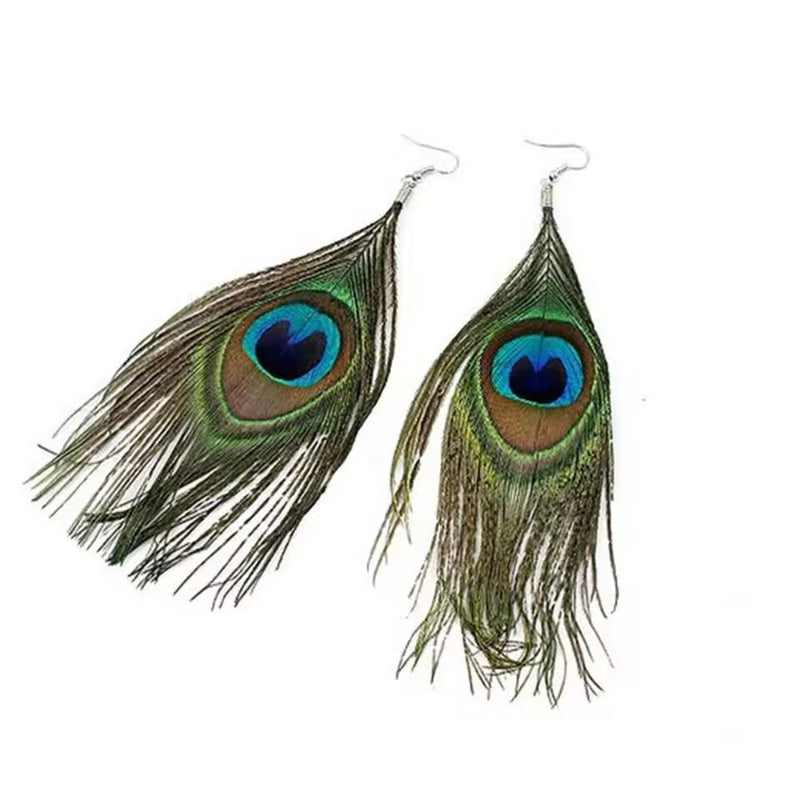 Peacock Feather Earrings