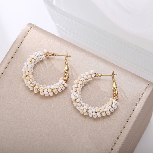 Pearl Beaded Earrings