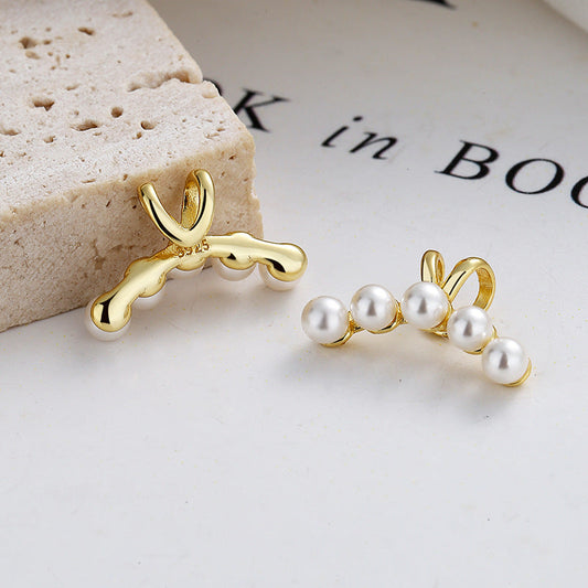 Pearl Gold Earrings