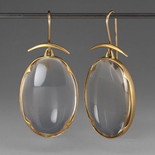 Crystal Golden Earrings