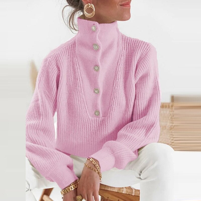 LD Eenvoudige en stijlvolle wintertrui