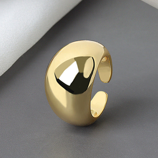 Polished Gold Cuff Ring