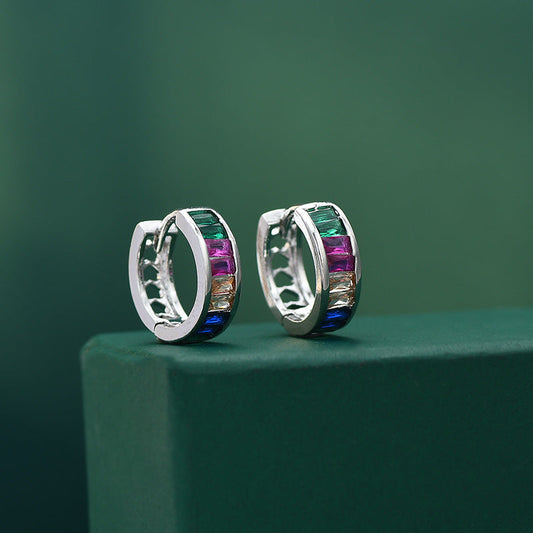 Rainbow Gemstone Earrings