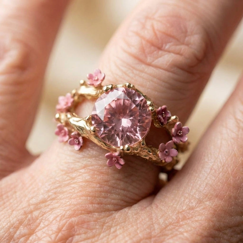 Romantic Zircon Ring
