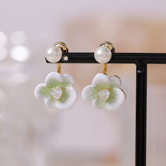 Romantic Flower Pearl Earrings