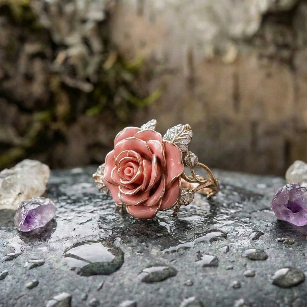 Romantic Rose Statement Ring