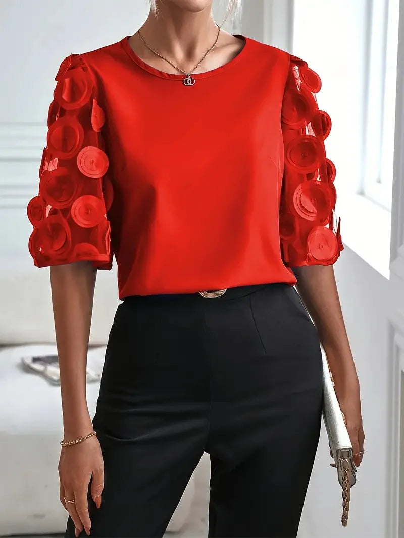 Gepolijst en speels Blouse