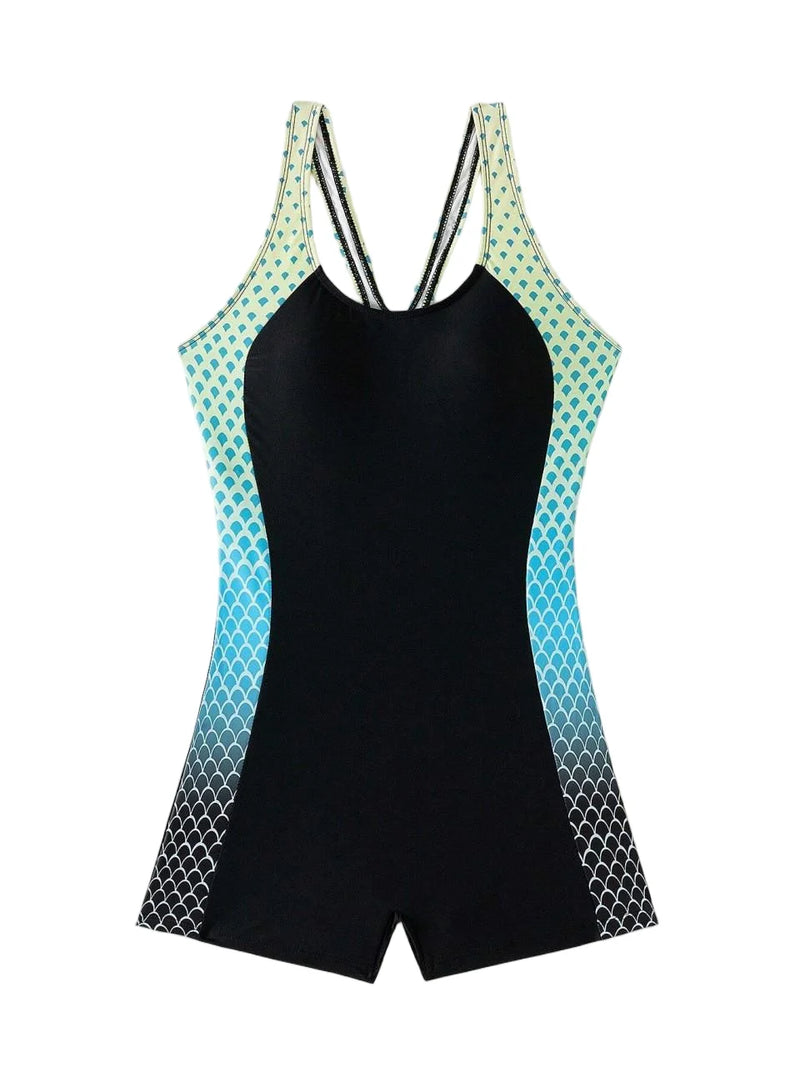 Casually Elegant Swimsuit with a Refined Edge