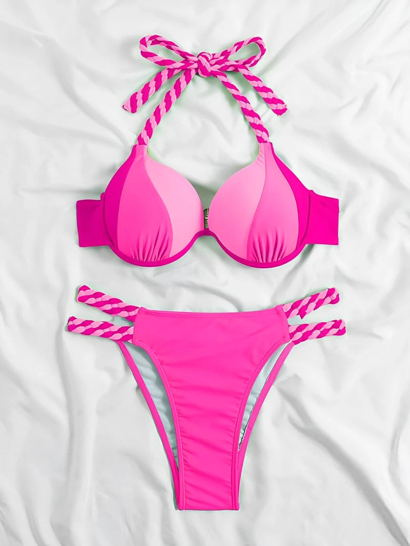 Subtly Elegant Bikini with a Refined Vintage Look