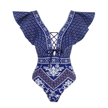 Vintage Inspired Bathing Suit with a Contemporary Edge