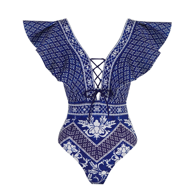 Vintage Inspired Bathing Suit with a Contemporary Edge