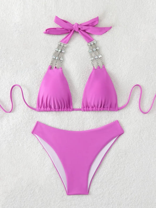 Subtly Elegant Bikini with a Refined Vintage Look