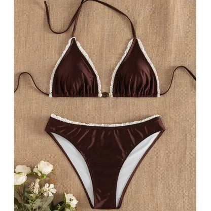 Subtly Elegant Bathing Suit with a Refined Vintage Look