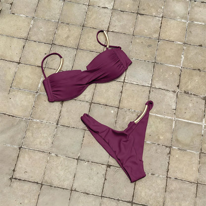 Classic Vintage Bikini with a Flattering Fit