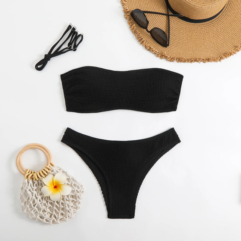 Subtly Elegant Bikini with a Refined Vintage Look