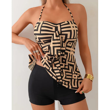 Subtly Elegant Bathing Suit with a Refined Vintage Look