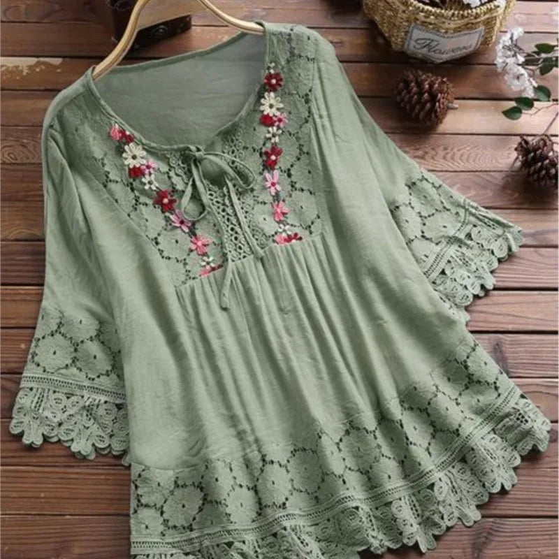 A Vintage Style Shirt with Delicate Timeless Details