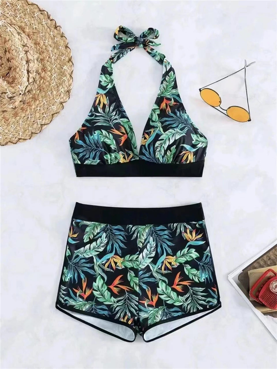 Classic Vintage Bikini with a Flattering Fit