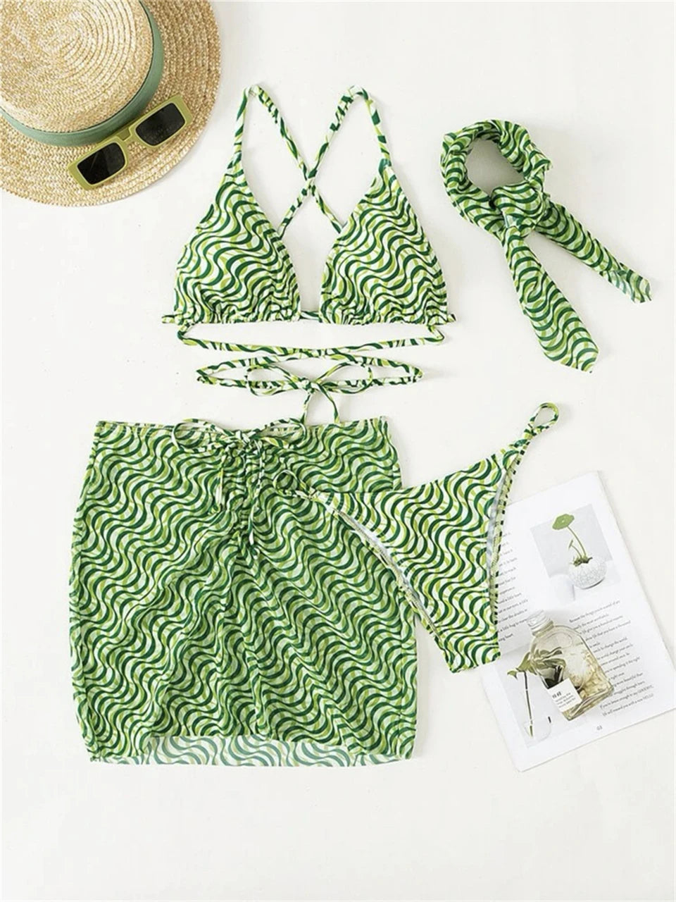 Vintage Inspired Bikini with a Contemporary Edge