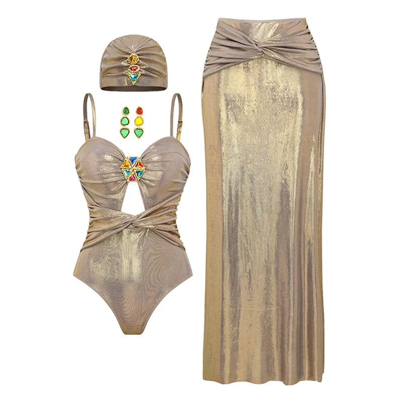 Subtly Elegant Bikini with a Refined Vintage Look