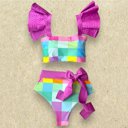 Vintage Inspired Bathing Suit with a Contemporary Edge