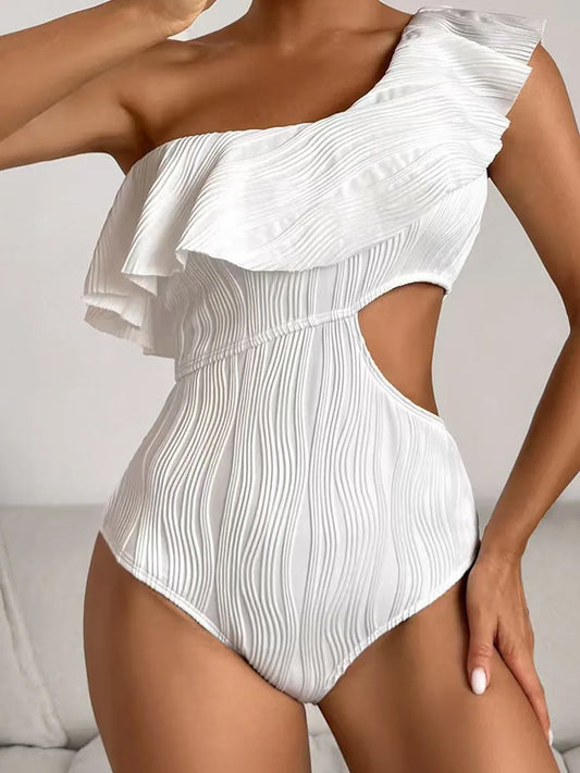 Casually Elegant Swimsuit with a Refined Edge