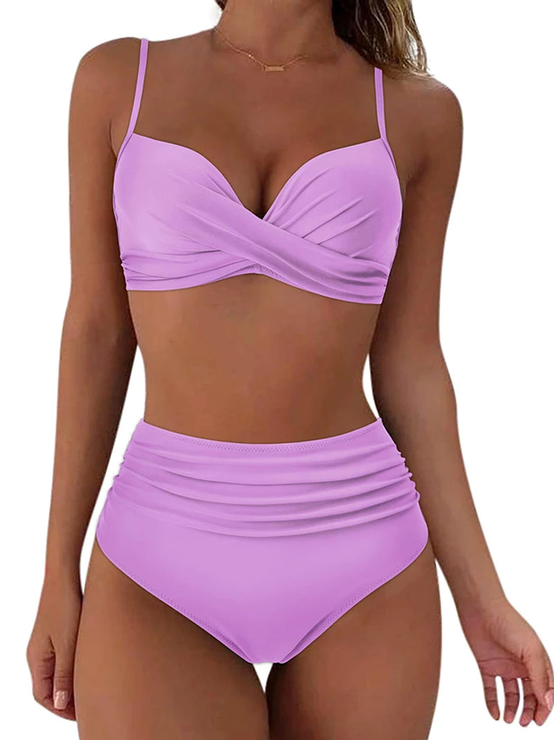 Classic Vintage Bikini with a Flattering Fit