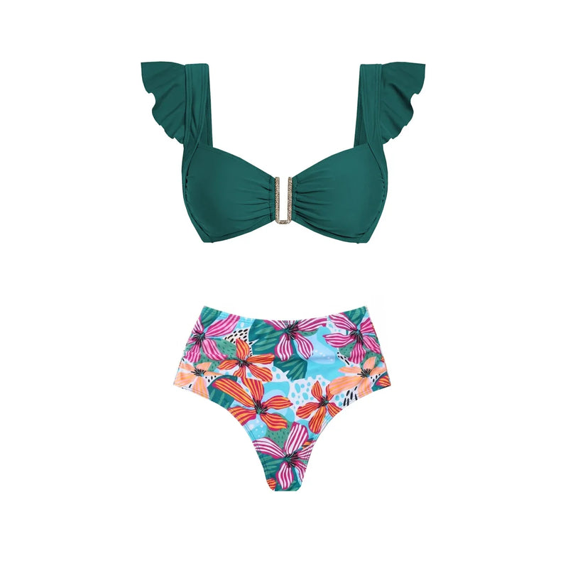 Classic Vintage Bikini with a Flattering Fit