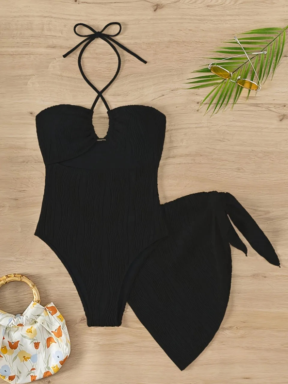 Subtly Elegant Bathing Suit with a Refined Vintage Look