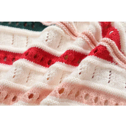 LD Gestreepte gebreide trui