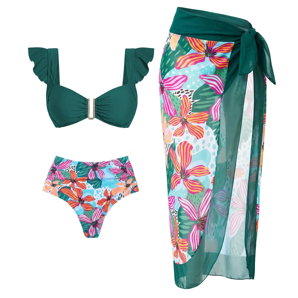 Classic Vintage Bikini with a Flattering Fit